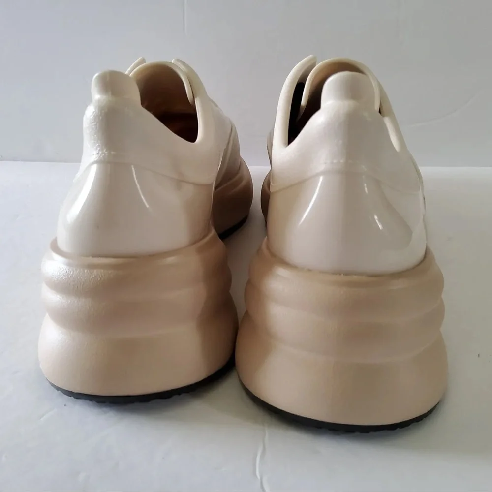 Melissa Ugly Sneakers Platform‎ Sport Collection Jelly Cream/White Shoes Size 8